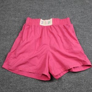 Vintage Jump Shorts Womens Medium Pink Elastic Waist High Rise Casual 80s